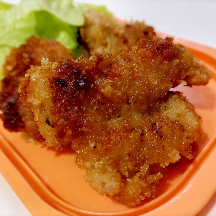 豚こま肉で★一口とんかつ